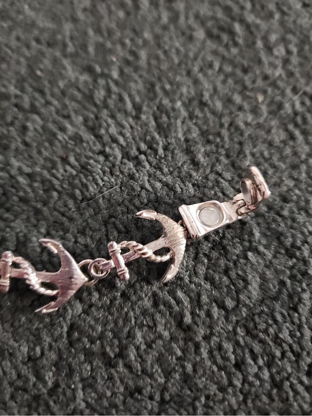 Kids Silver Anchor Bracelet - Nautical Charm
